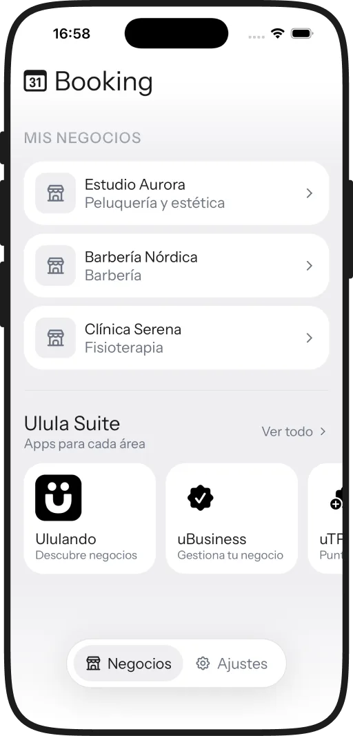 La misma lista en iPhone